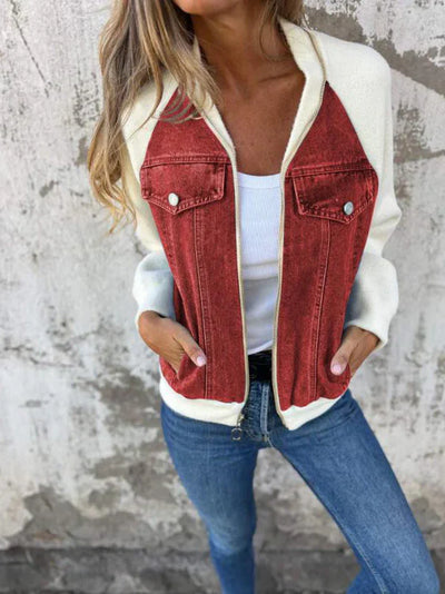 Quinn | Casual zip-up Jacket with a V-neck