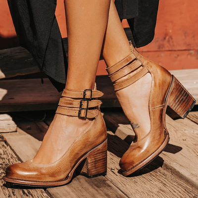 Ginevra™ | Court Shoes with Straps and Chunky Heel