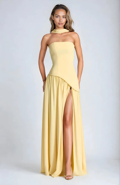 Alessia™ | Asymmetric Dress with Choker