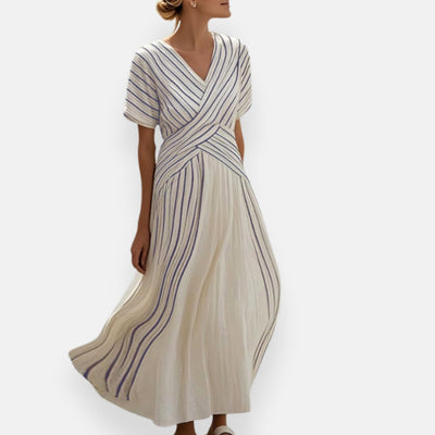 Philippine | Flowing Striped Dress