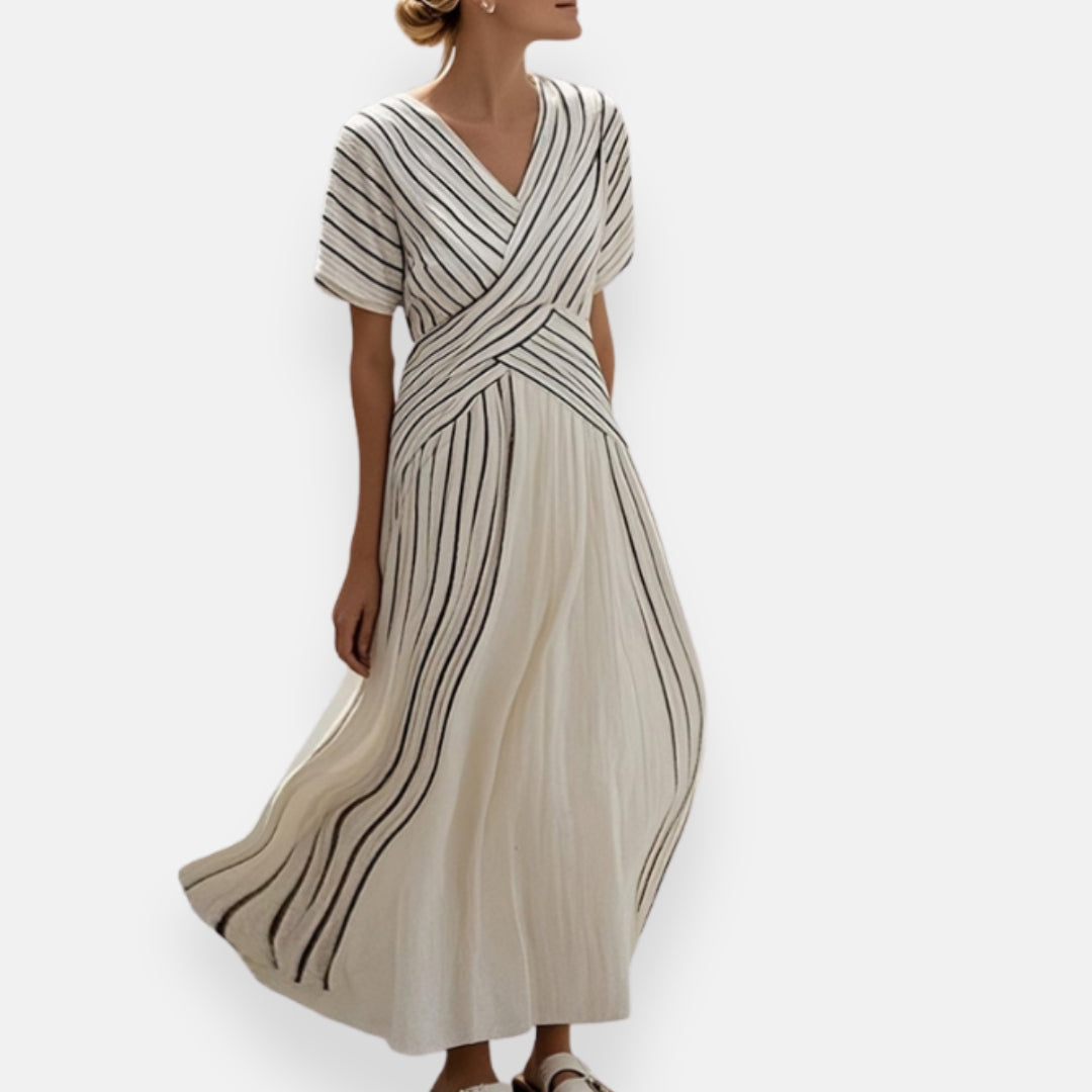 Philippine | Flowing Striped Dress