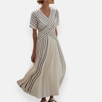 Philippine | Flowing Striped Dress