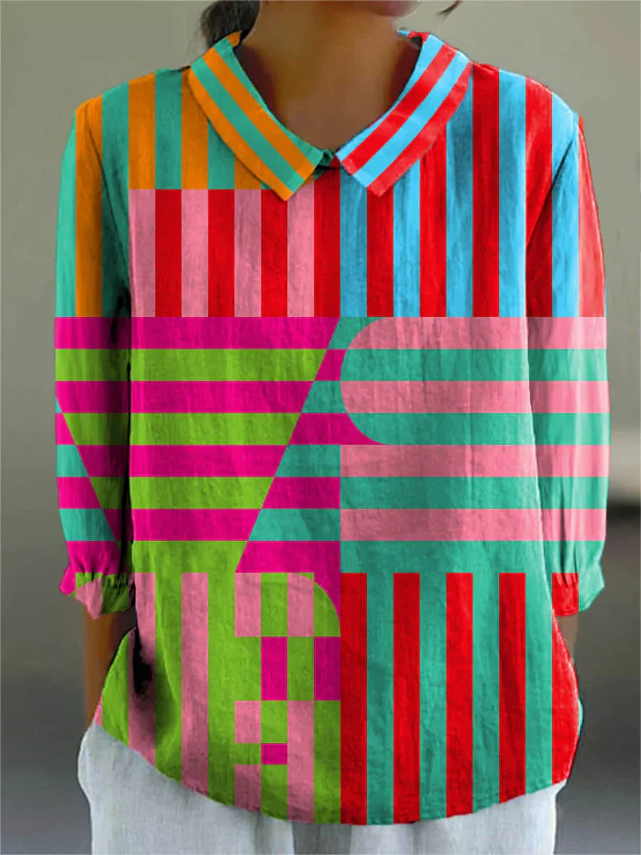 SERAPHINE – VINTAGE COLORFUL BLOUSE