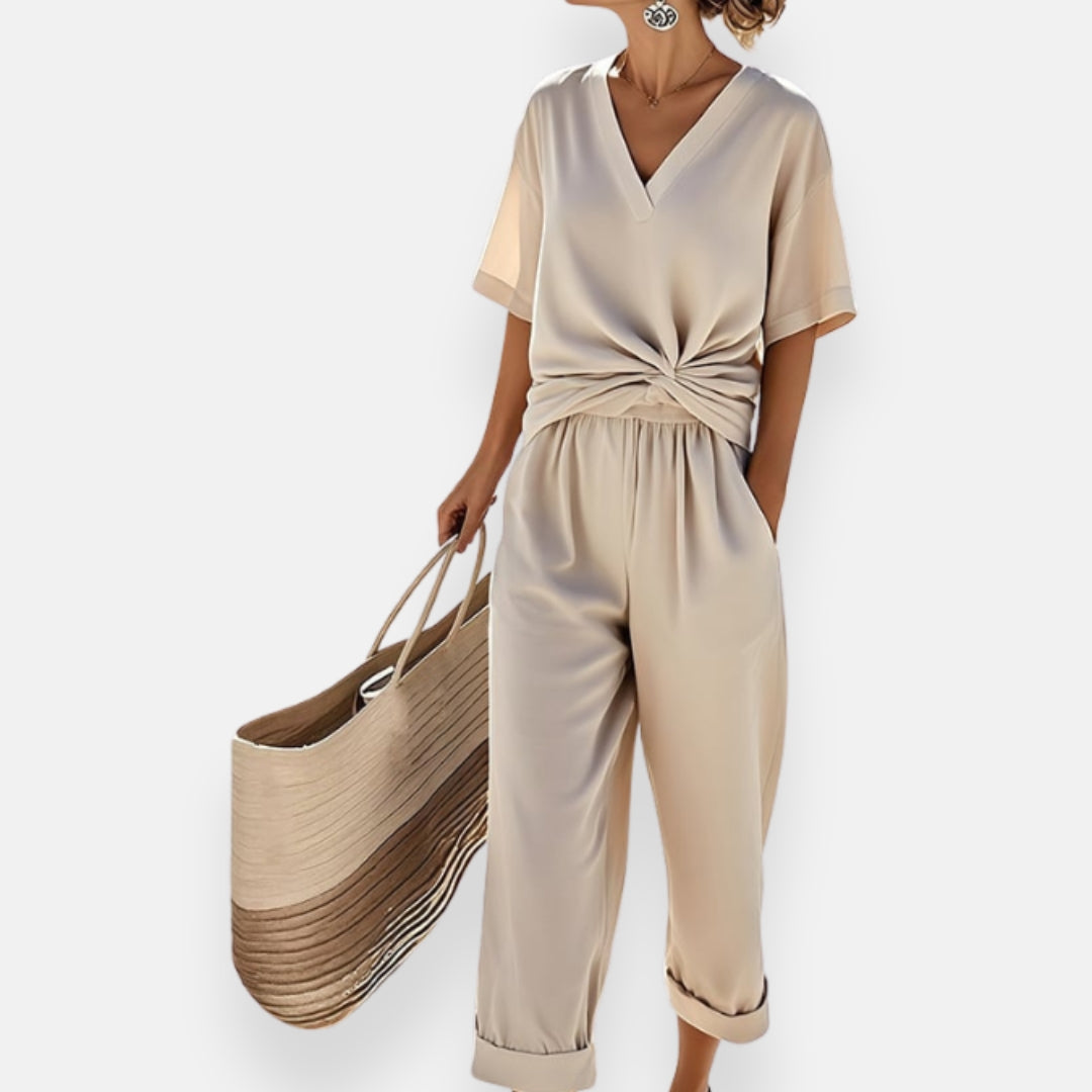 Ivette | Front Knot Jumpsuit
