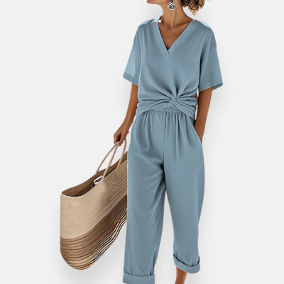 Ivette | Front Knot Jumpsuit