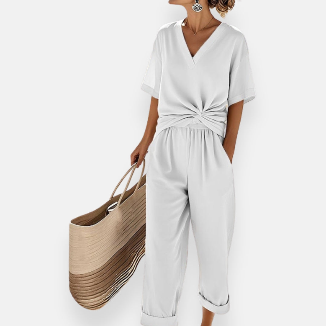 Ivette | Front Knot Jumpsuit