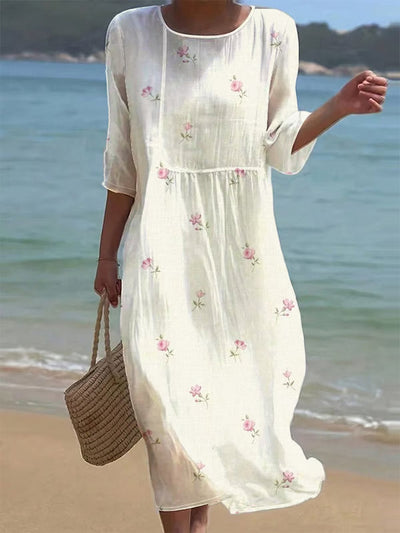 Isabelle Fiori | Lightweight Dress with Delicate Floral Print