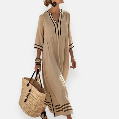 Doriane | Long Striped Dress