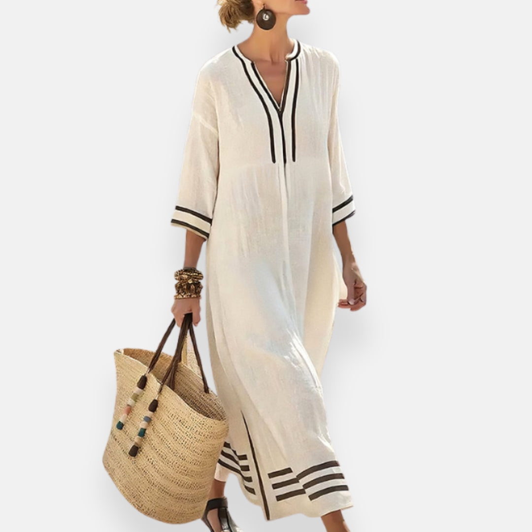 Doriane | Long Striped Dress