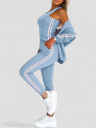 Eulalia™ | Women's Striped Jacket, Vest & Pants
