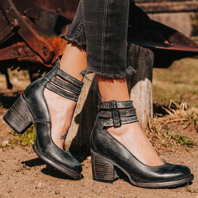Ginevra™ | Court Shoes with Straps and Chunky Heel