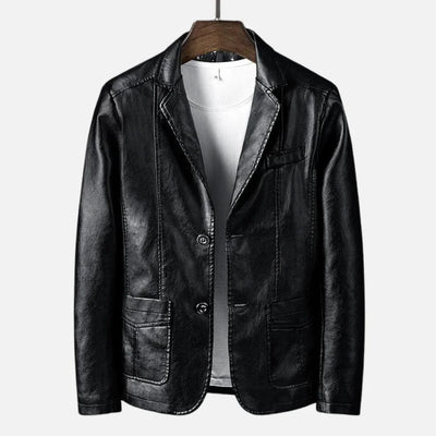 Maggie | Stylish Vegan Leather Blazer