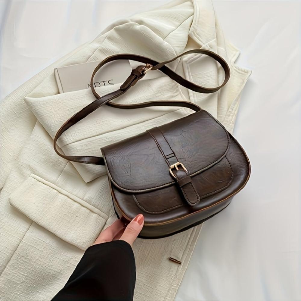 Evelyn™ | Classic Saddle-Shaped Crossbody Bag