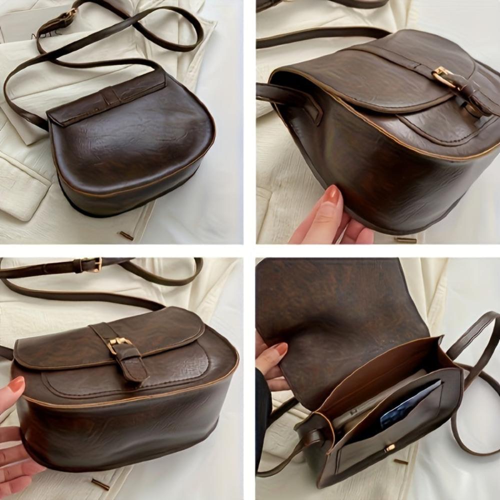 Evelyn™ | Classic Saddle-Shaped Crossbody Bag