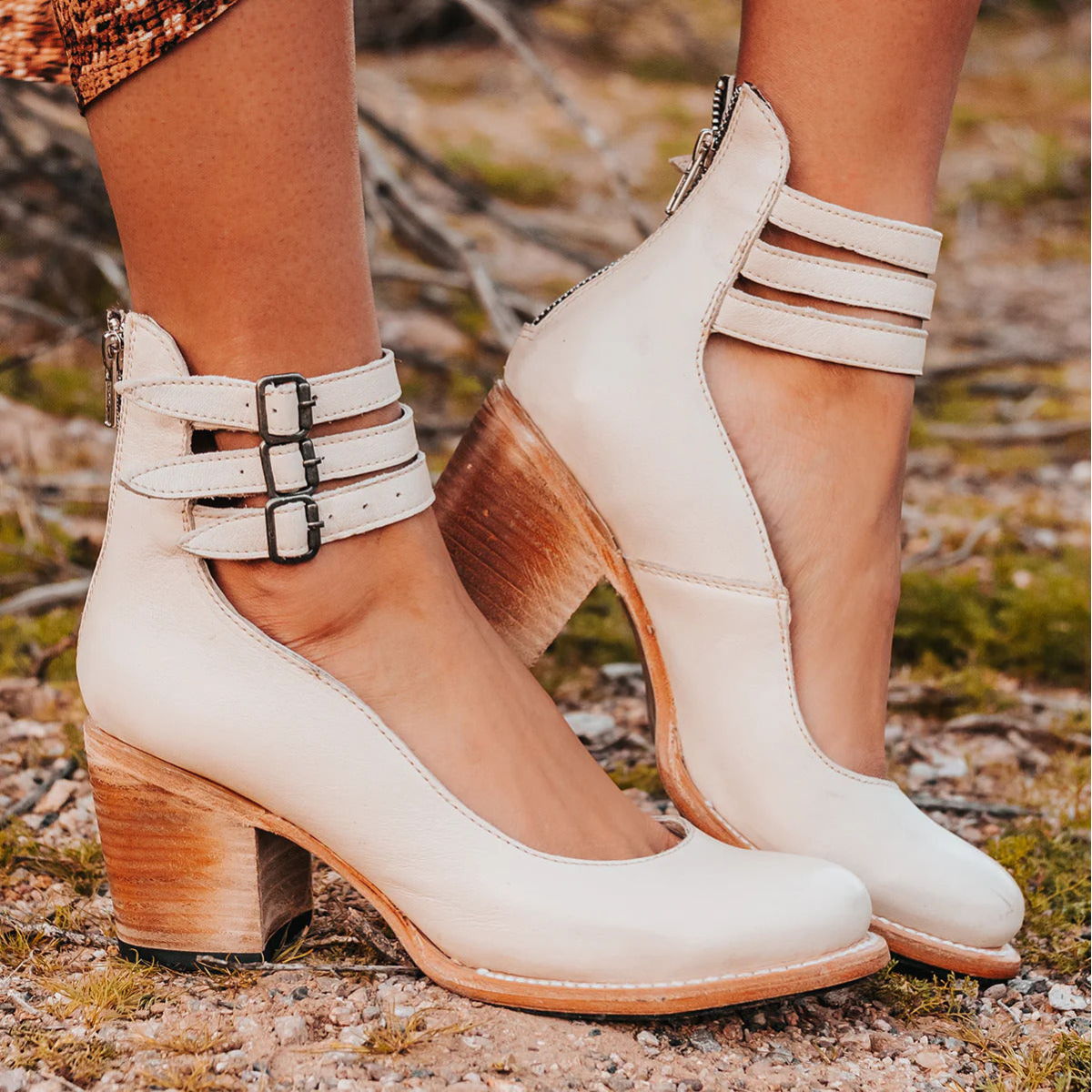 Ginevra™ | Court Shoes with Straps and Chunky Heel