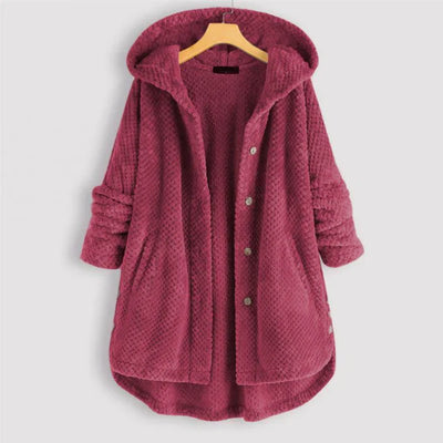 Daisy™ | Stylish Cozy Hooded Button-Up Coat