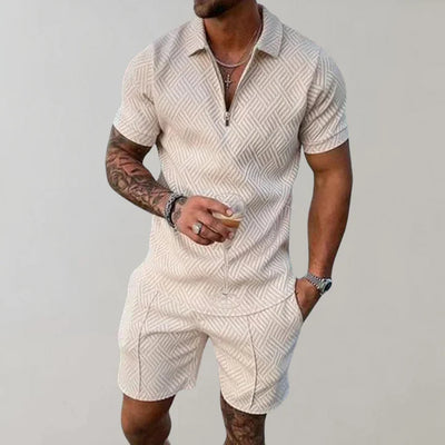 Lachlan | Stylish Men's Zipper Polo Set