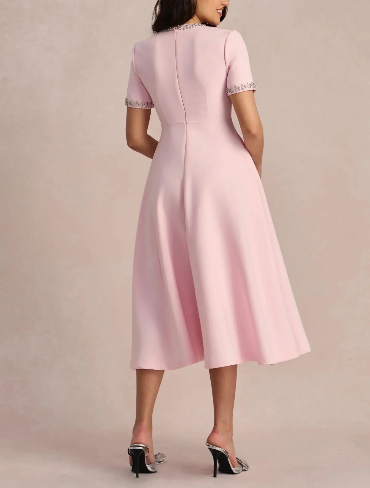 Raffaella™ | Flared Dress with Bows and Beads
