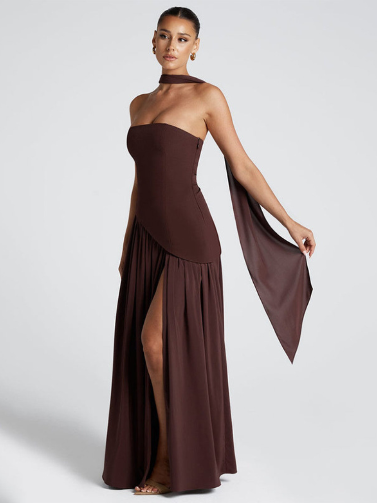 Alessia™ | Asymmetric Dress with Choker
