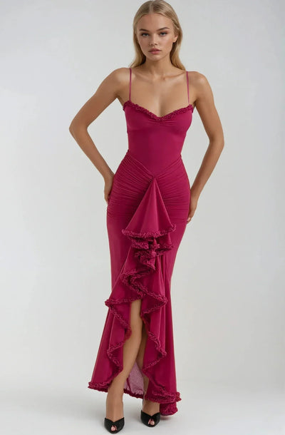 Clarissa™ | Yellow Mesh Maxi Dress