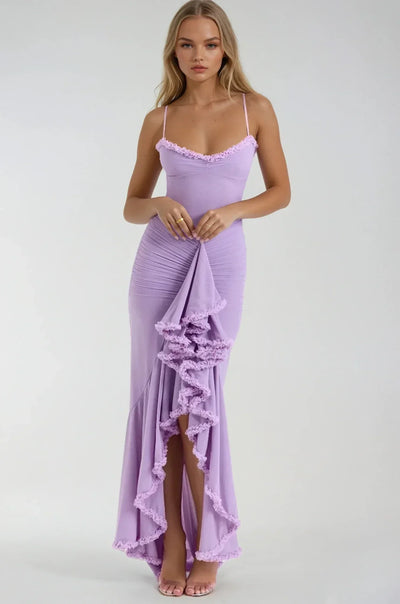 Clarissa™ | Yellow Mesh Maxi Dress