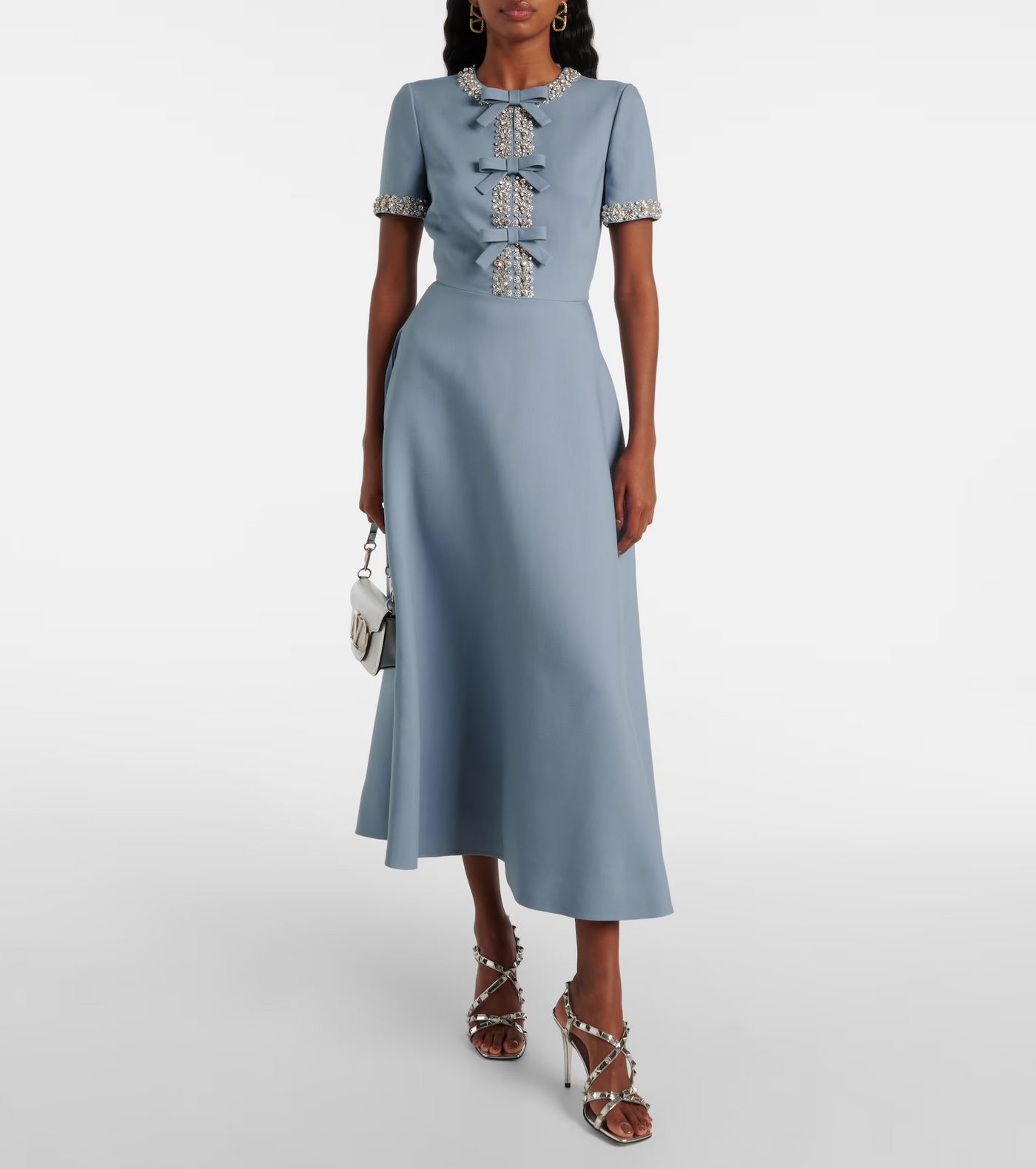Raffaella™ | Flared Dress with Bows and Beads