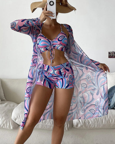 Laluna® | 3-Piece Printed Bikini Set