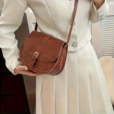 Evelyn™ | Classic Saddle-Shaped Crossbody Bag