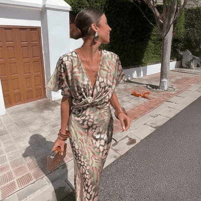 Genua | Elegant dress with draping