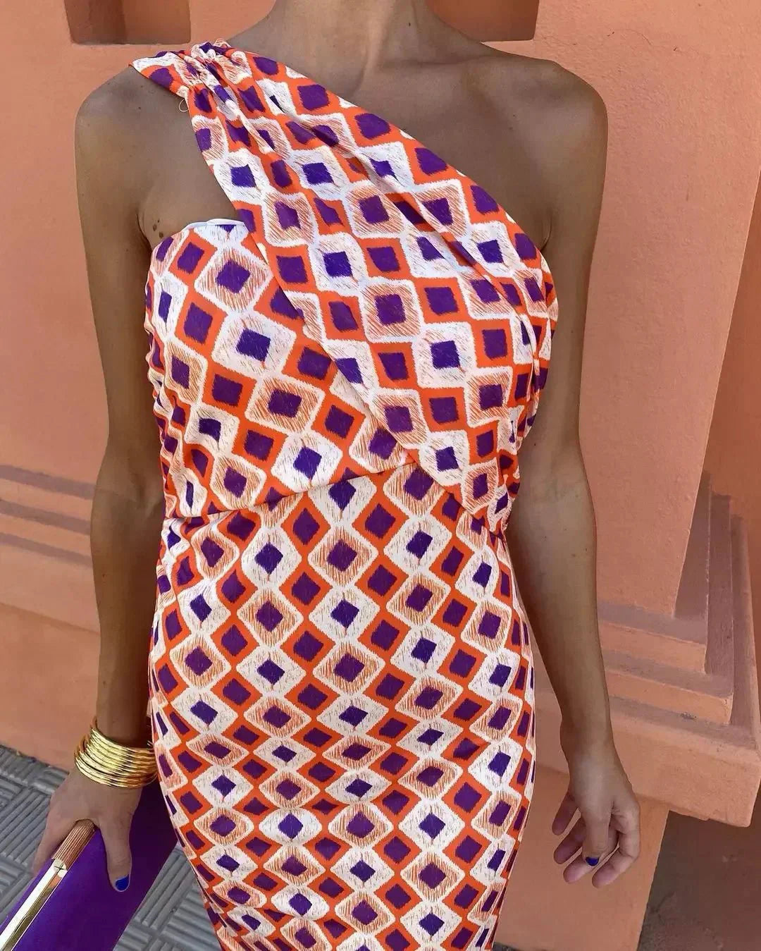 Irmgardi | Elegant one-shoulder dress