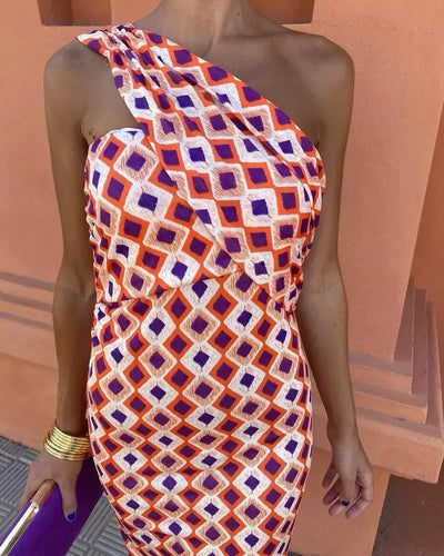 Irmgardi | Elegant one-shoulder dress
