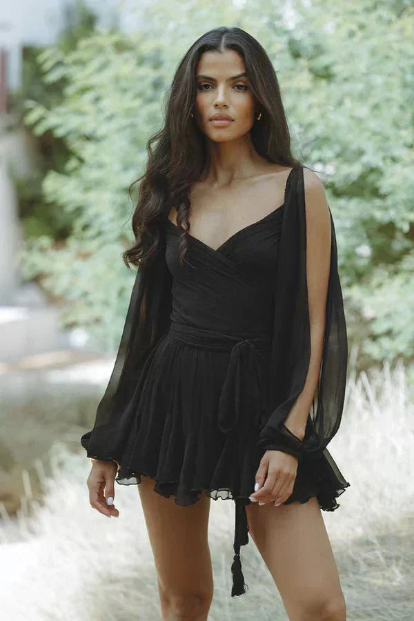 Layla | Plays Mini Dress with Balloon Sleeves