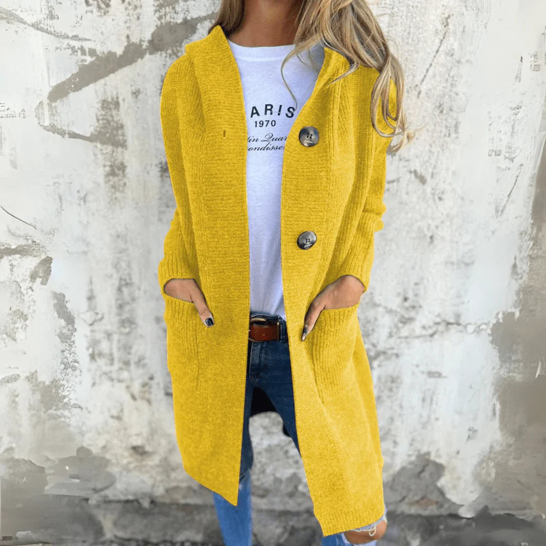 Elegant long women's cardigan