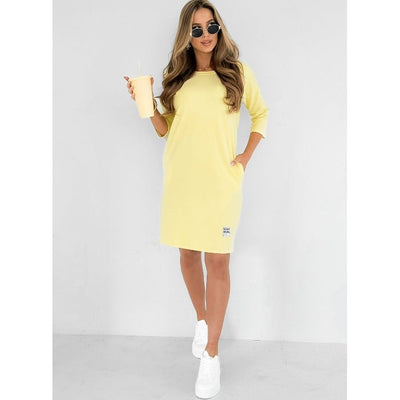 Mira | Dress with 3/4 Sleeves and Pockets