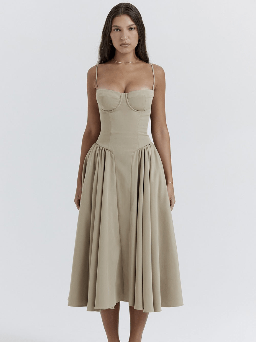 Valentine | Elegant Retro Midi Dress