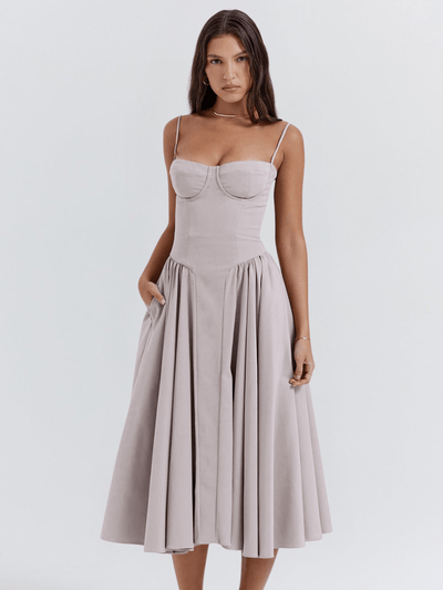 Valentine | Elegant Retro Midi Dress