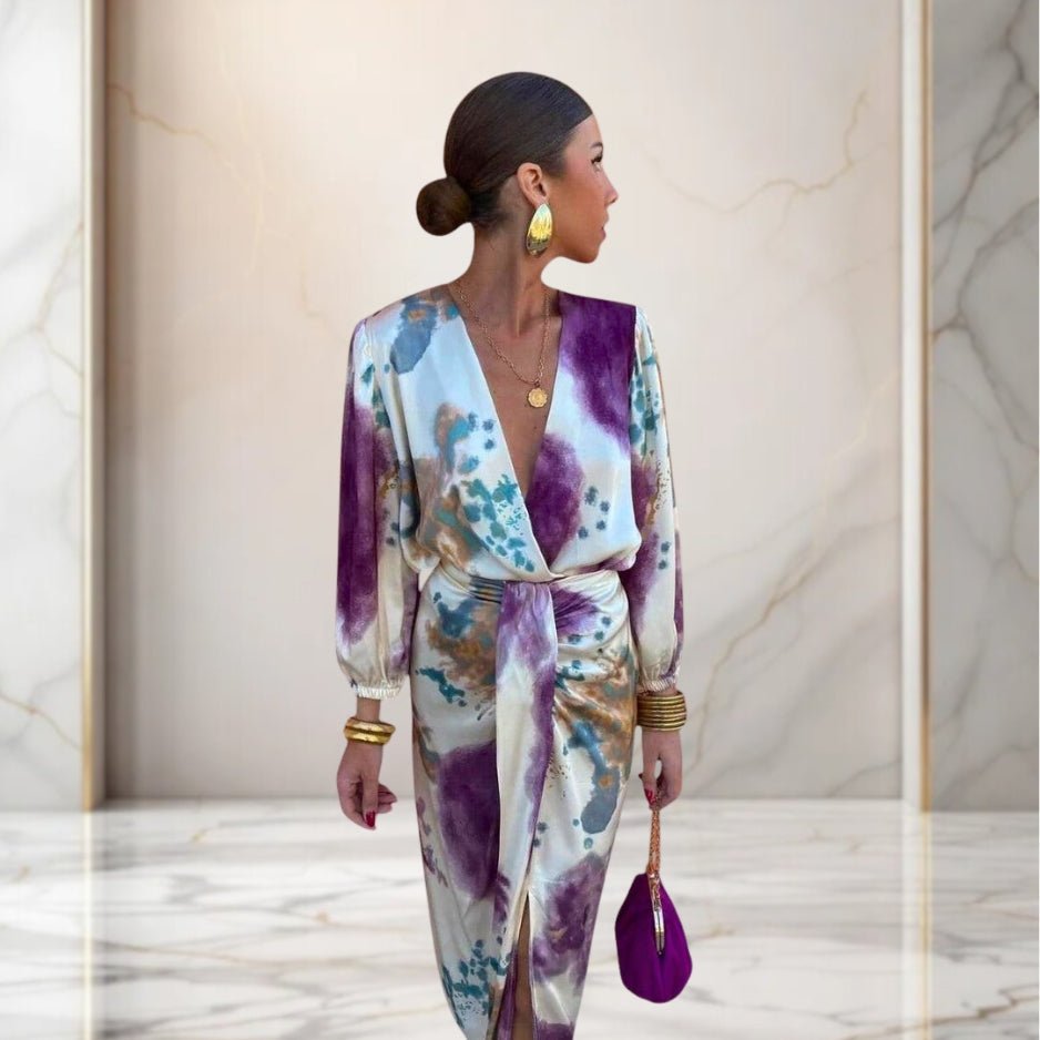 Valeria | Elegant dress with a bow at the waist